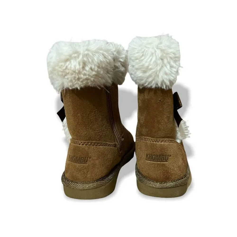 Khombu Kids Boots Size 7M Beige